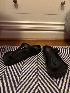 Birkenstock Black EVA Gizeh Sandals